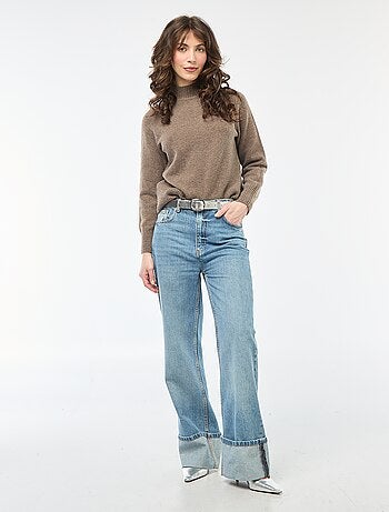Maglione in maglia a collo alto