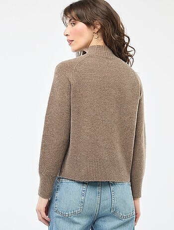 Maglione in maglia a collo alto
