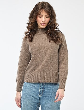 Maglione in maglia a collo alto