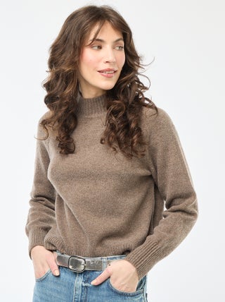 Maglione in maglia a collo alto