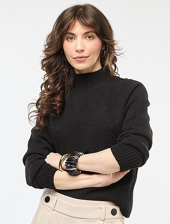 Maglione in maglia a collo alto