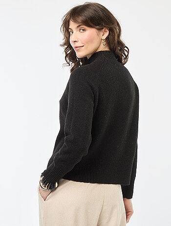 Maglione in maglia a collo alto