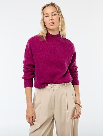 Maglione in maglia a collo alto