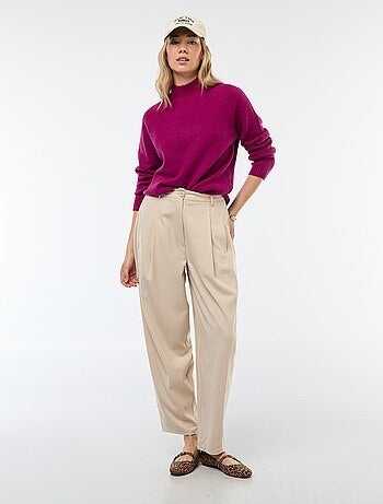 Maglione in maglia a collo alto