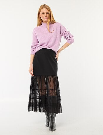 Maglione in maglia a collo alto