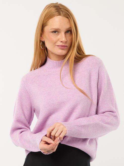 Maglione in maglia a collo alto - Kiabi