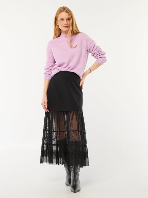 Maglione in maglia a collo alto - Kiabi