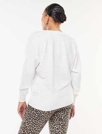 Maglione in maglia a coste