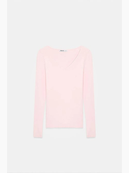 Maglione in maglia a coste con scollo a v slim fit dilvin - Kiabi Maglione in maglia a coste con scollo a v slim fit dilvin - Kiabi