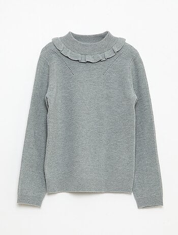 Maglione in maglia a coste