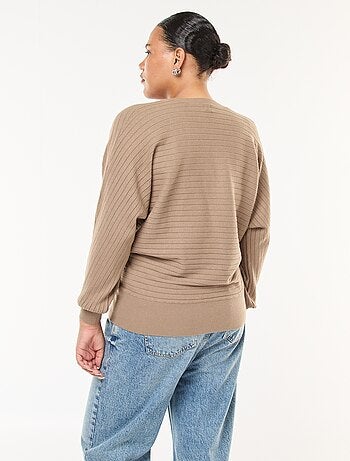 Maglione in maglia a coste