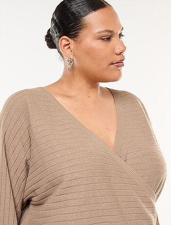 Maglione in maglia a coste