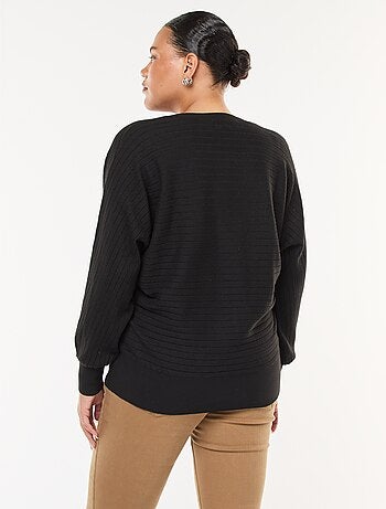 Maglione in maglia a coste