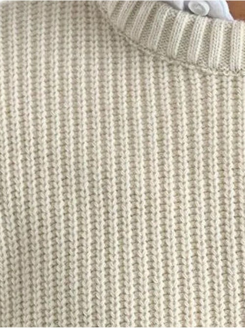 Maglione in maglia a coste spesse con girocollo giesto - Kiabi Maglione in maglia a coste spesse con girocollo giesto - Kiabi