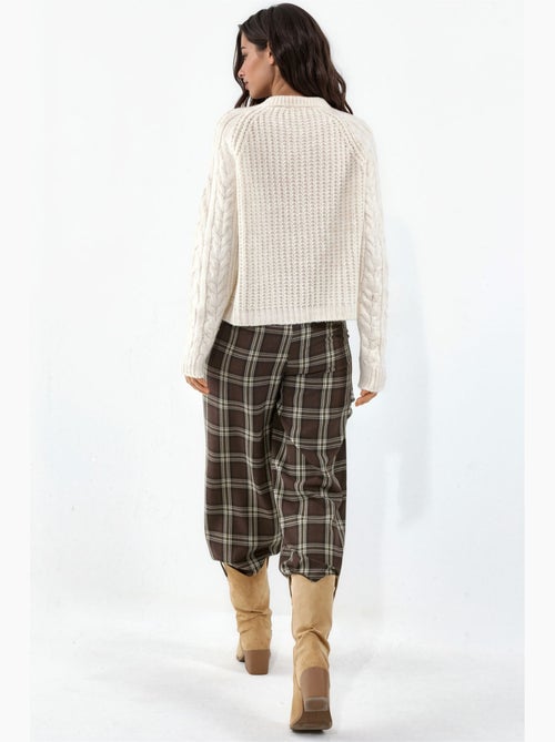 Maglione in maglia a girocollo con motivo hiccup - Kiabi Maglione in maglia a girocollo con motivo hiccup - Kiabi