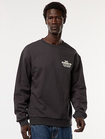 Maglione in maglia a girocollo con stampa fronte-retro