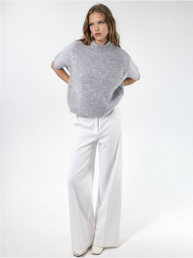 Maglione in maglia a girocollo dalla vestibilità rilassata hiccup Grigio chiaro - Kiabi