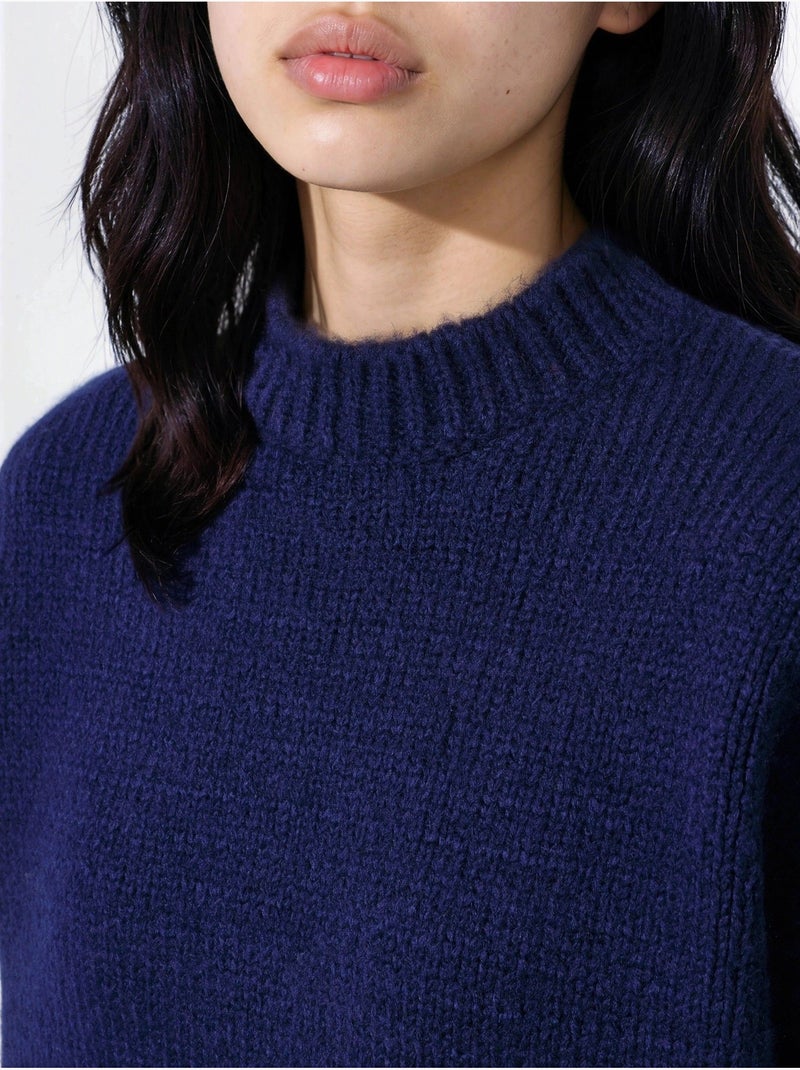 Maglione in maglia a girocollo relaxed fit Blu marino - Kiabi