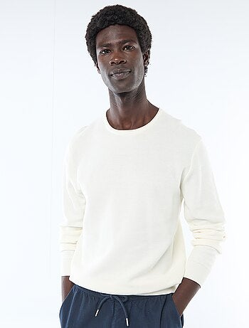 Maglione in maglia a nido d'ape