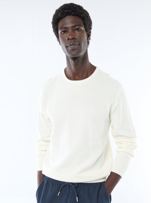 Maglione in maglia a nido d'ape - Kiabi Maglione in maglia a nido d'ape - Kiabi