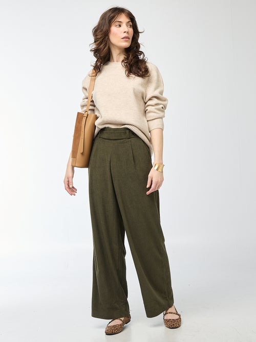 Maglione in maglia a punto grosso con collo rotondo - Kiabi