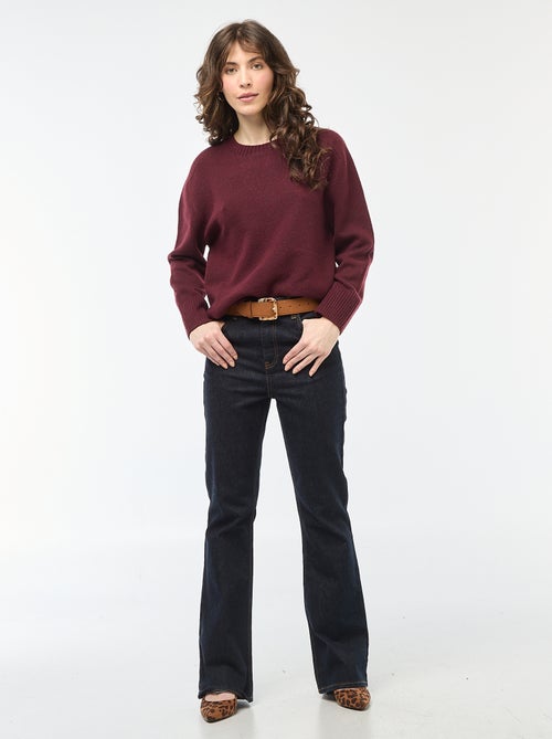 Maglione in maglia a punto grosso con scollo rotondo - Kiabi