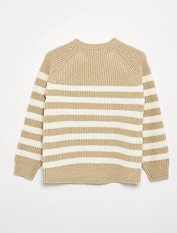 Maglione in maglia a righe - collezione facile da indossare