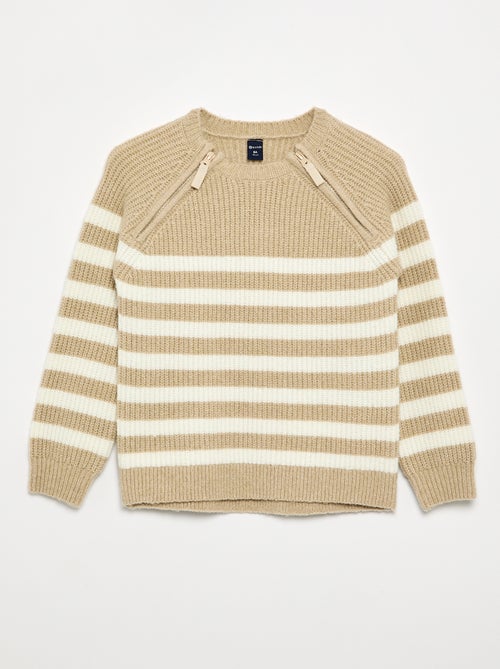 Maglione in maglia a righe - collezione facile da indossare - Kiabi Maglione in maglia a righe - collezione facile da indossare - Kiabi