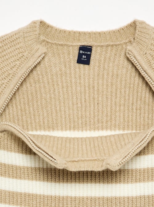 Maglione in maglia a righe - collezione facile da indossare - Kiabi Maglione in maglia a righe - collezione facile da indossare - Kiabi