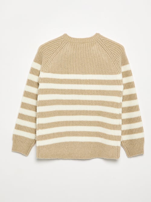Maglione in maglia a righe - collezione facile da indossare - Kiabi Maglione in maglia a righe - collezione facile da indossare - Kiabi