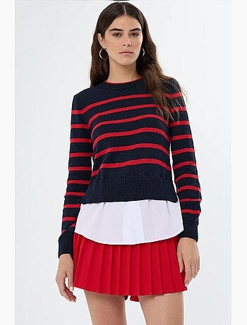 Maglione in maglia a righe hiccup