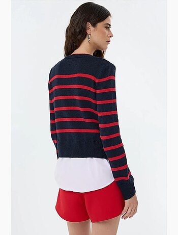Maglione in maglia a righe hiccup