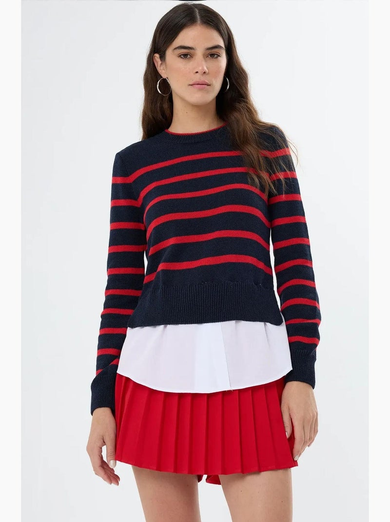Maglione in maglia a righe hiccup Blu marino - Kiabi