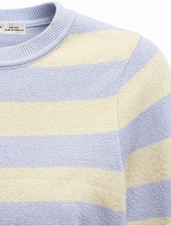 Maglione in maglia a righe mixray