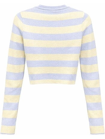 Maglione in maglia a righe mixray