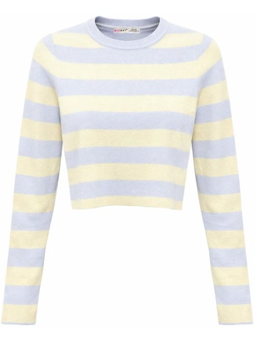Maglione in maglia a righe mixray - Kiabi Maglione in maglia a righe mixray - Kiabi