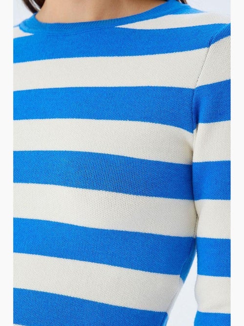 Maglione in maglia a righe mixray - Kiabi Maglione in maglia a righe mixray - Kiabi