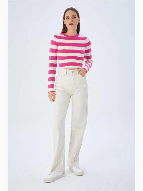 Maglione in maglia a righe mixray - Kiabi Maglione in maglia a righe mixray - Kiabi