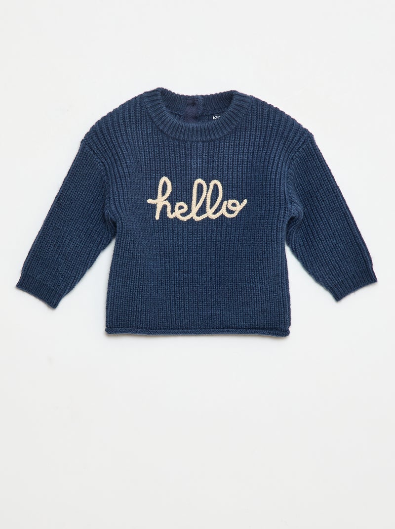 Maglione in maglia Blu - Kiabi