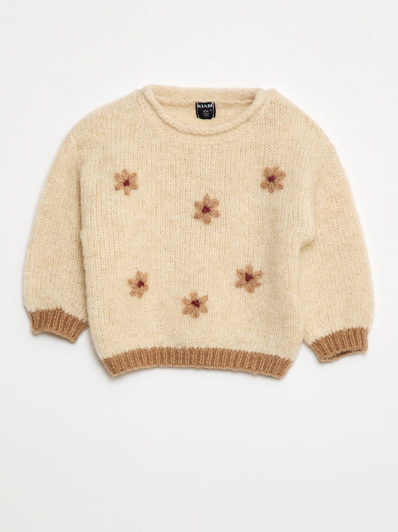 Maglione in maglia calda Beige - Kiabi