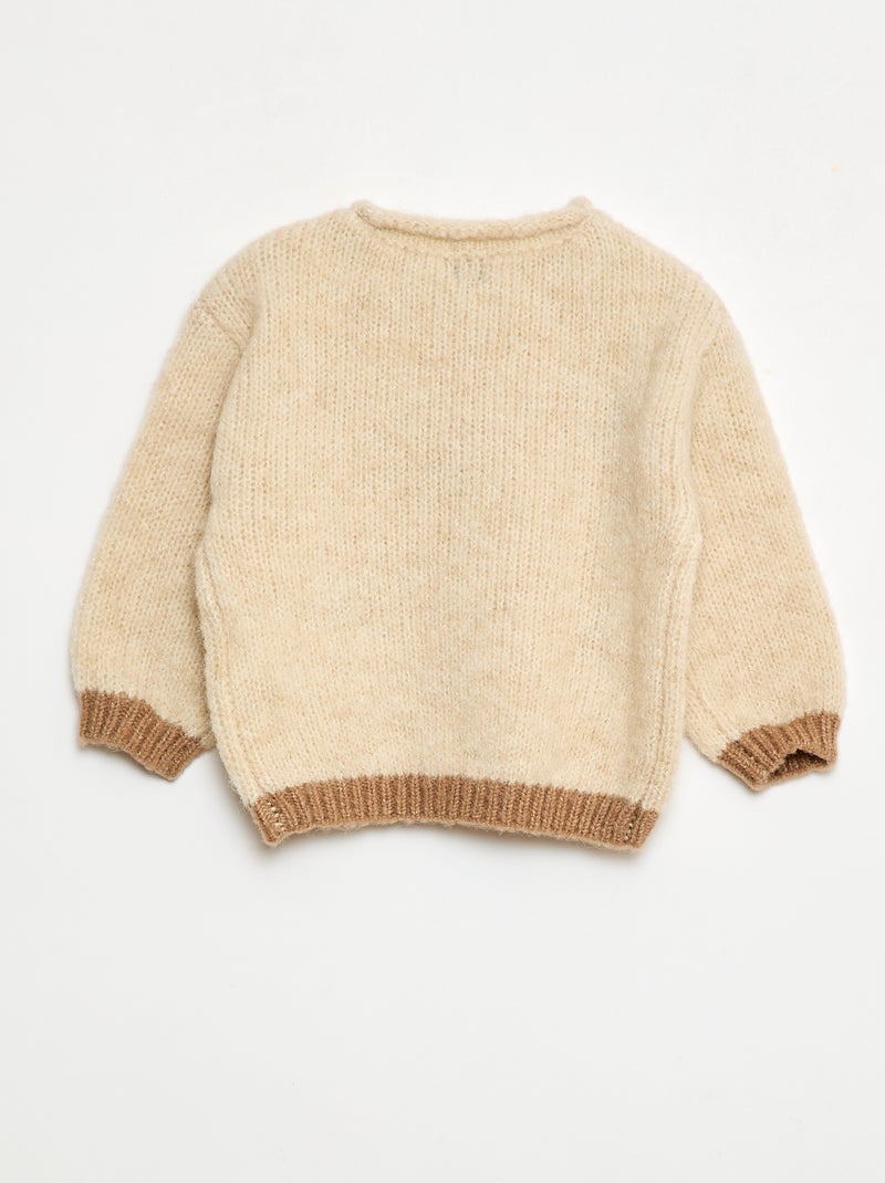 Maglione in maglia calda Beige - Kiabi