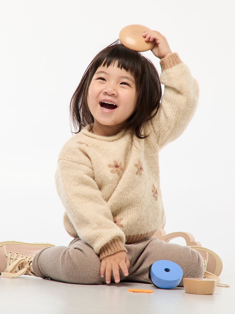 Maglione in maglia calda Beige - Kiabi