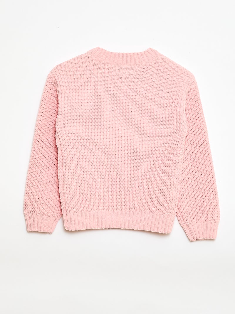 Maglione in maglia ciniglia Rosa - Kiabi