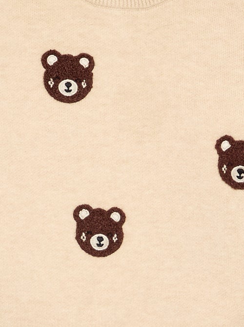 Maglione in maglia compatta con ricami animali - Kiabi