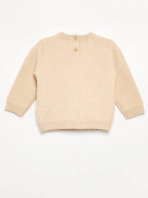 Maglione in maglia compatta con ricami animali - Kiabi