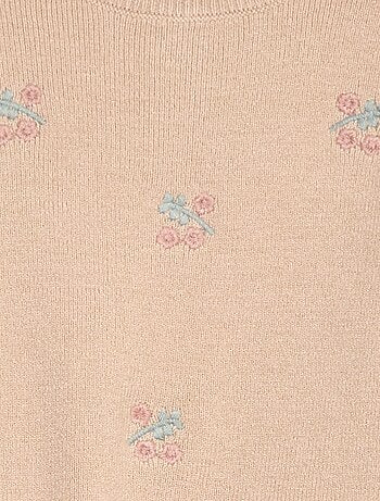 Maglione in maglia compatta con ricami