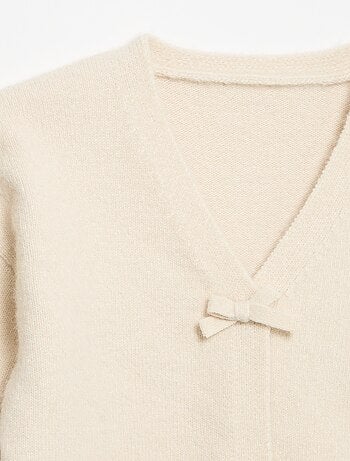 Maglione in maglia con apertura a nodi