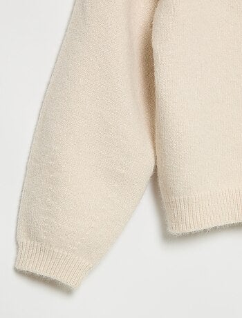 Maglione in maglia con apertura a nodi