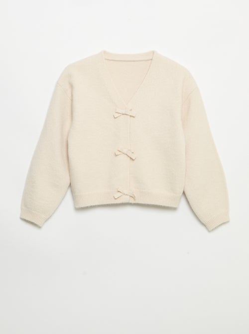 Maglione in maglia con apertura a nodi - Kiabi