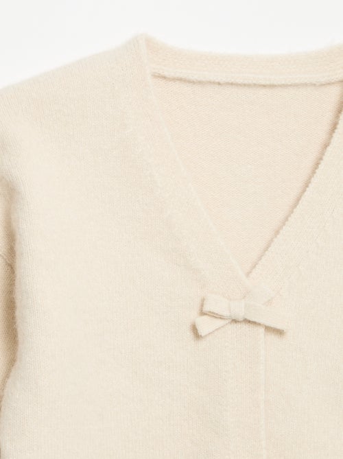 Maglione in maglia con apertura a nodi - Kiabi